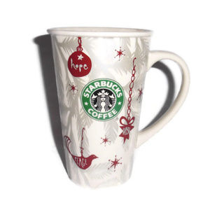 Starbucks 2010 Holiday Mug Silver Christmas Siren